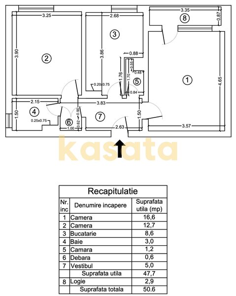 Apartament 2 Camere 🏡 | Decomandat | Etaj 4/10 🏢 | Parc 🌳